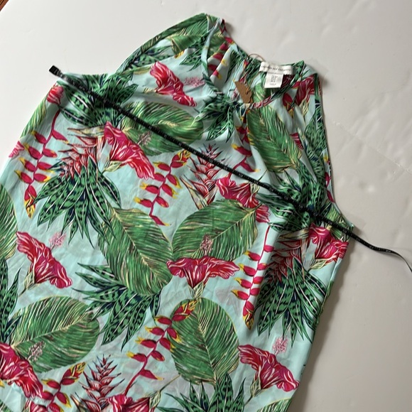 NWOT - Cupcake & Cashmere Floral Tropical PrintTop - Picture 9 of 10